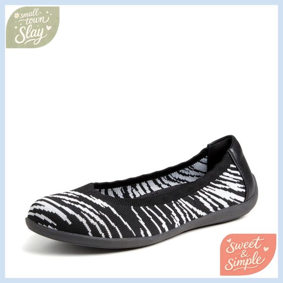 Machine Washable Ballet Flats with Arch Support Lightweight & Comfortable